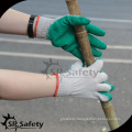 SRSAFETY bulk recycle polycotton latex construction labor glove